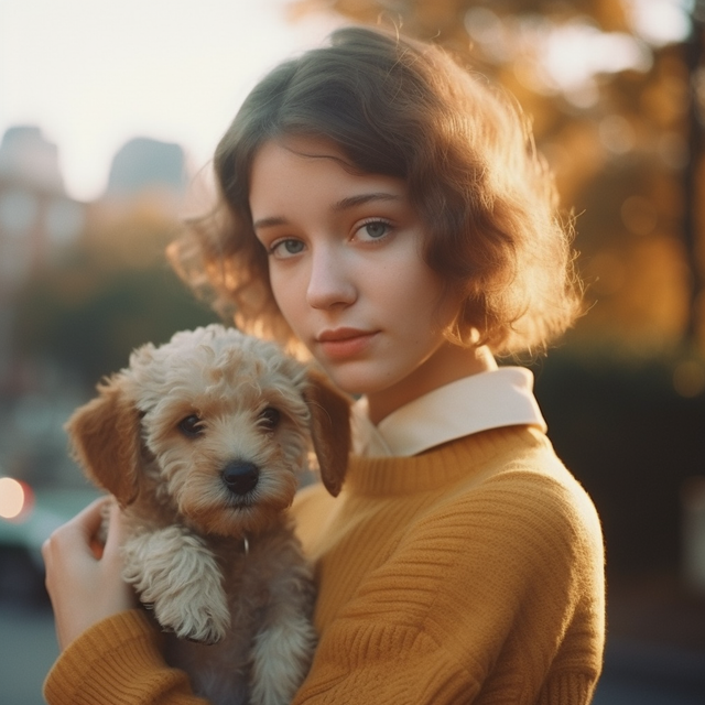 how to care for your dog - girl holding a cute puppy