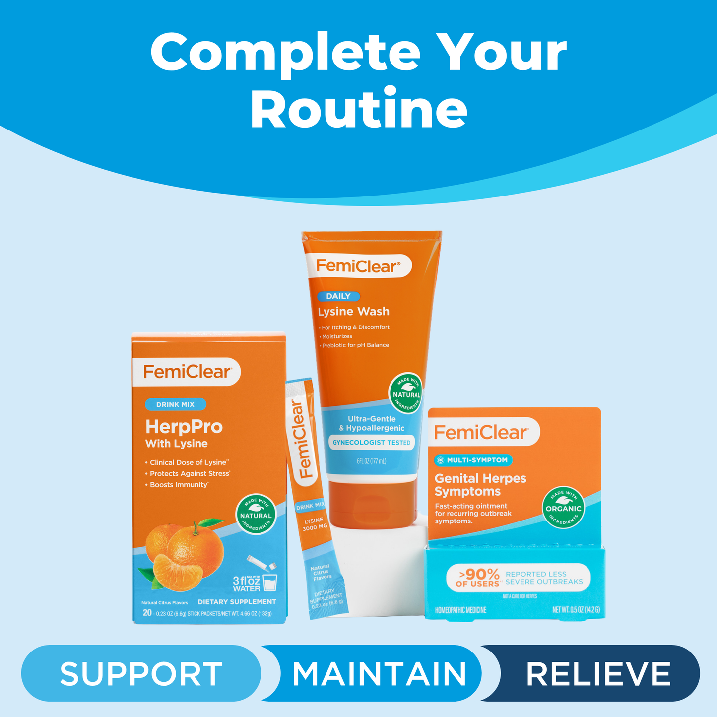 Ultra-Gentle Feminine Wash with Lysine