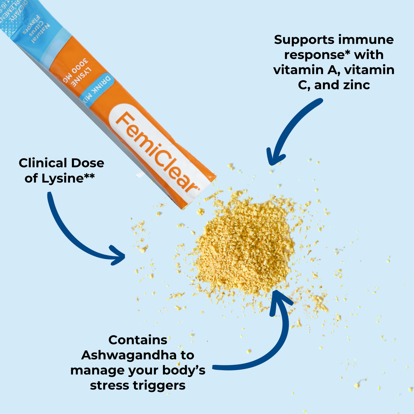 HerpPro Immunity & Stress Support Drink Mix with Lysine