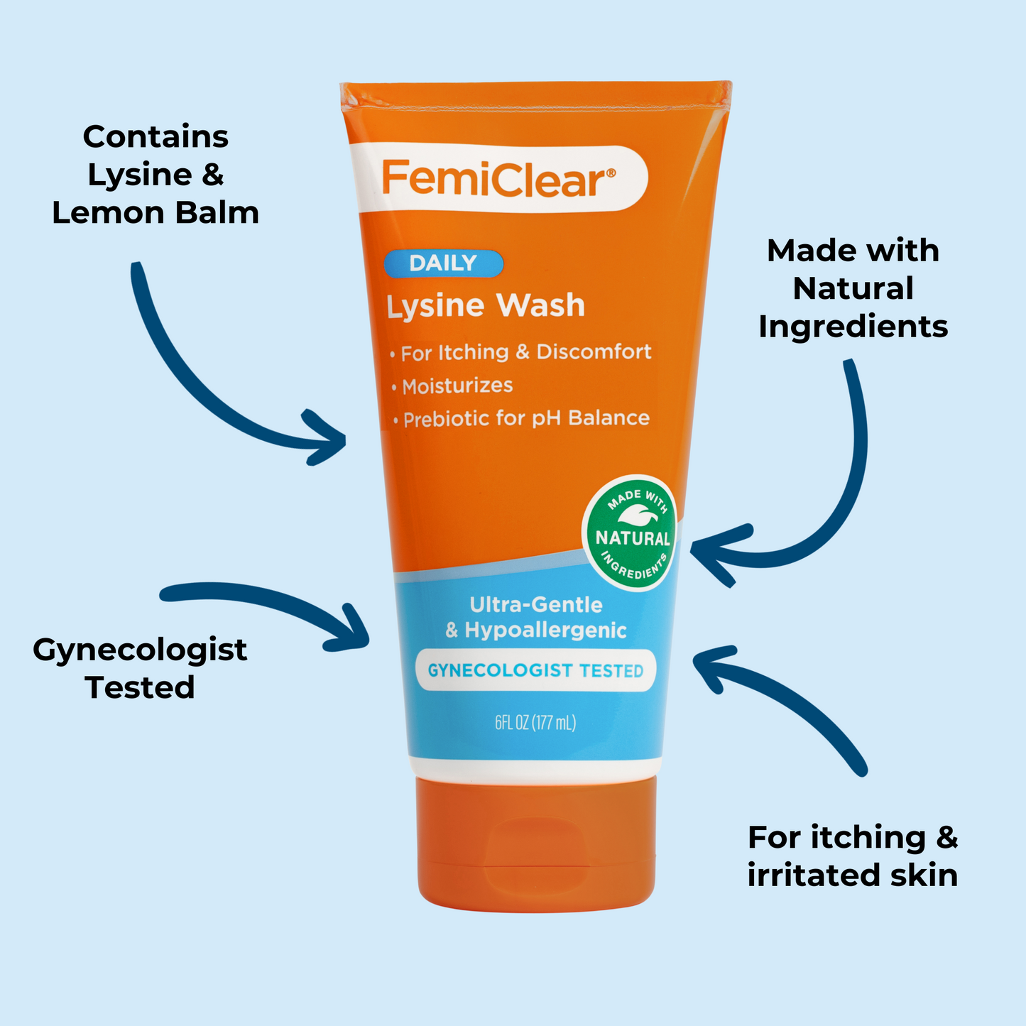 Ultra-Gentle Feminine Wash with Lysine