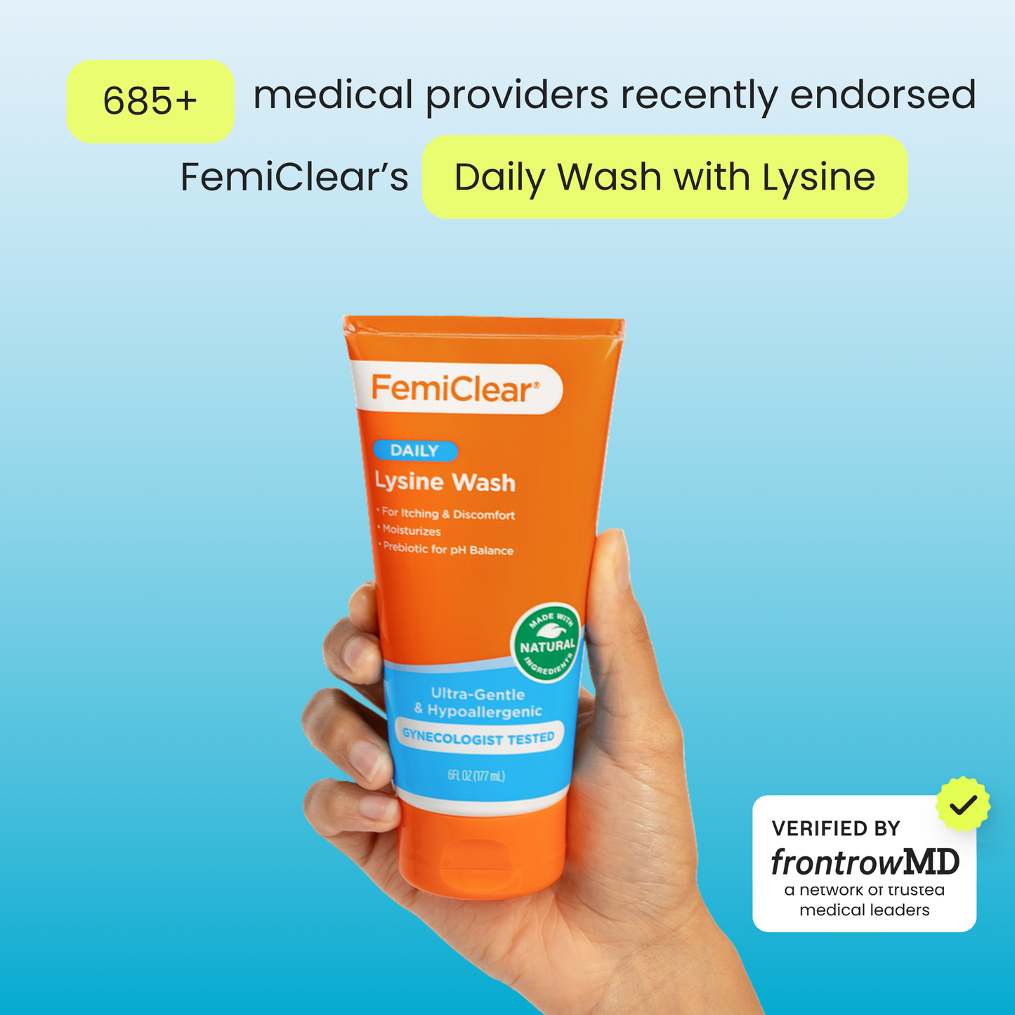 Ultra-Gentle Feminine Wash with Lysine