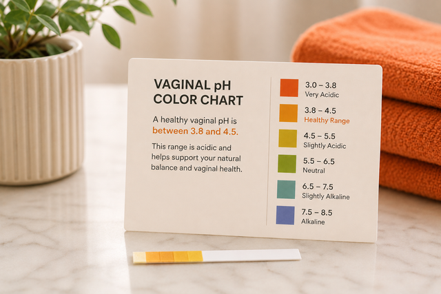 vaginal ph color chart