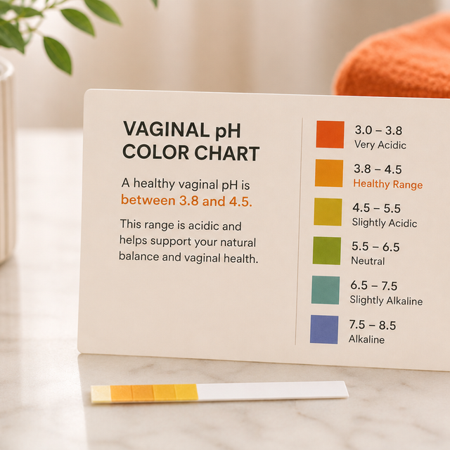 vaginal ph color chart