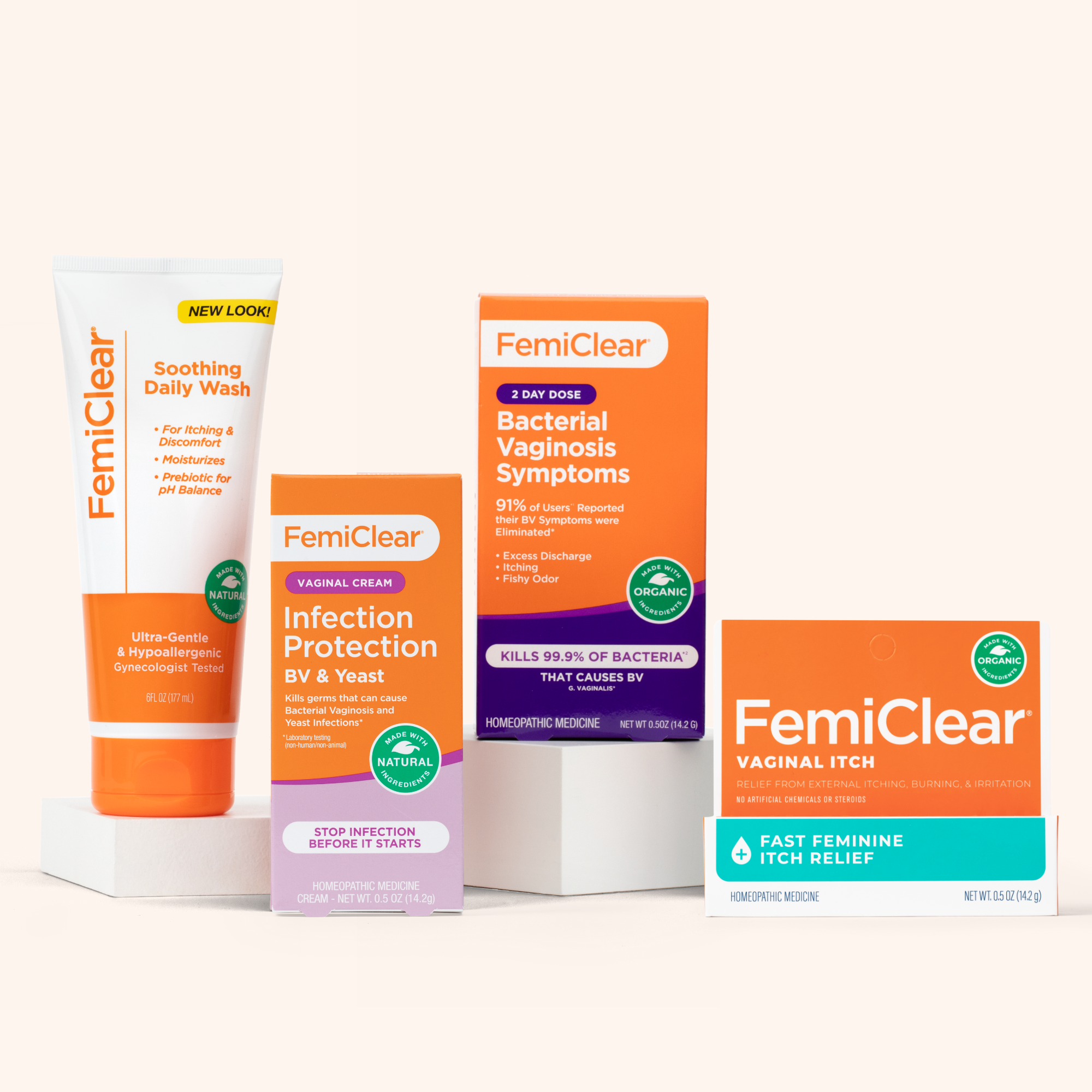 Femclear FemiClear is a natural solution for BV, UTI, Yeast and Genital Herpes
