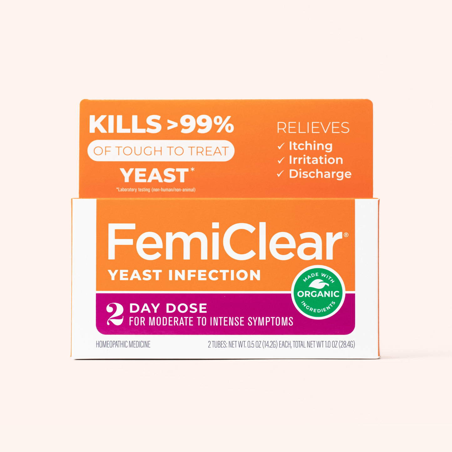 Yeast Infection - 2 Day Dose | PLUS Itch Relief | FemiClear®