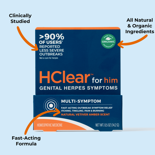 HClear for Him for Genital Herpes Symptoms - Multi Symptom
