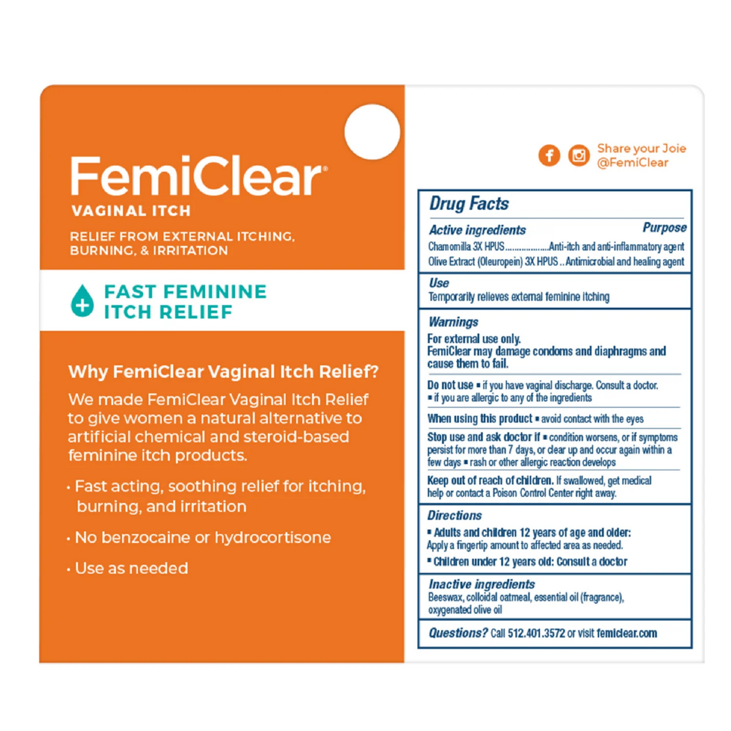 Vaginal Itch Relief | FemiClear®