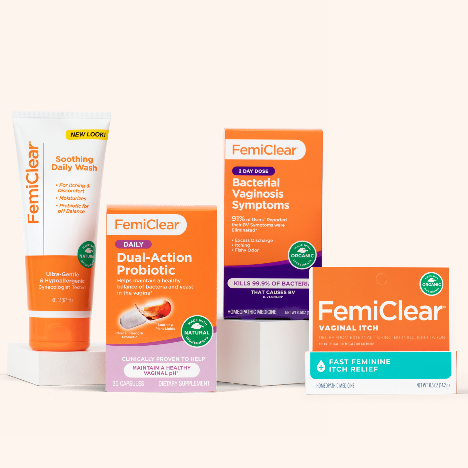 Bacterial Vaginosis Symptom Relief + Daily Care Kit | FemiClear