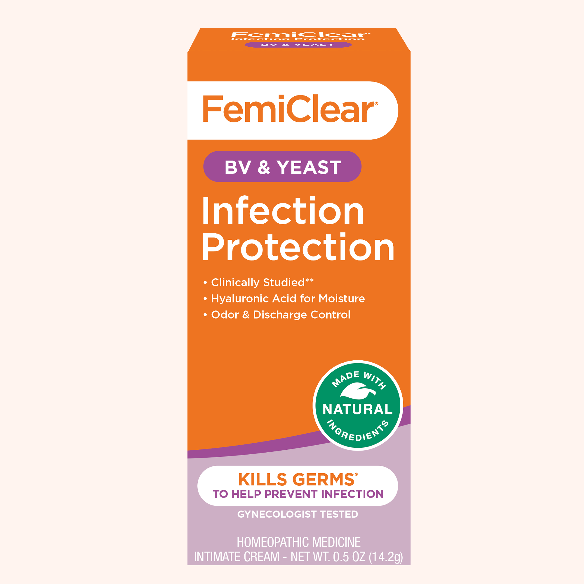 Femclear FemiClear is a natural solution for BV, UTI, Yeast and Genital Herpes