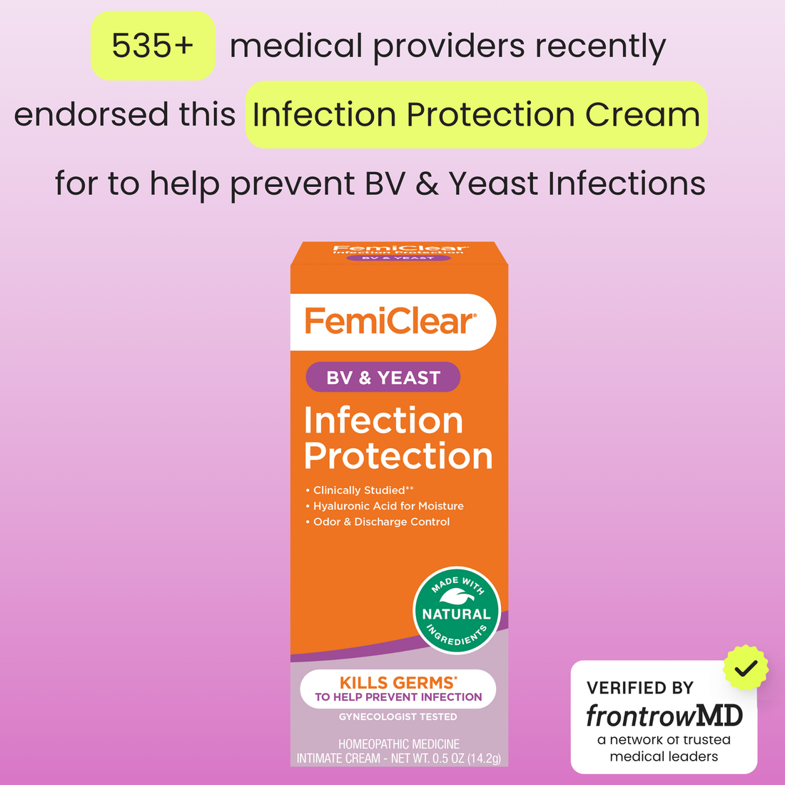 BV & Yeast Infection Protection Cream