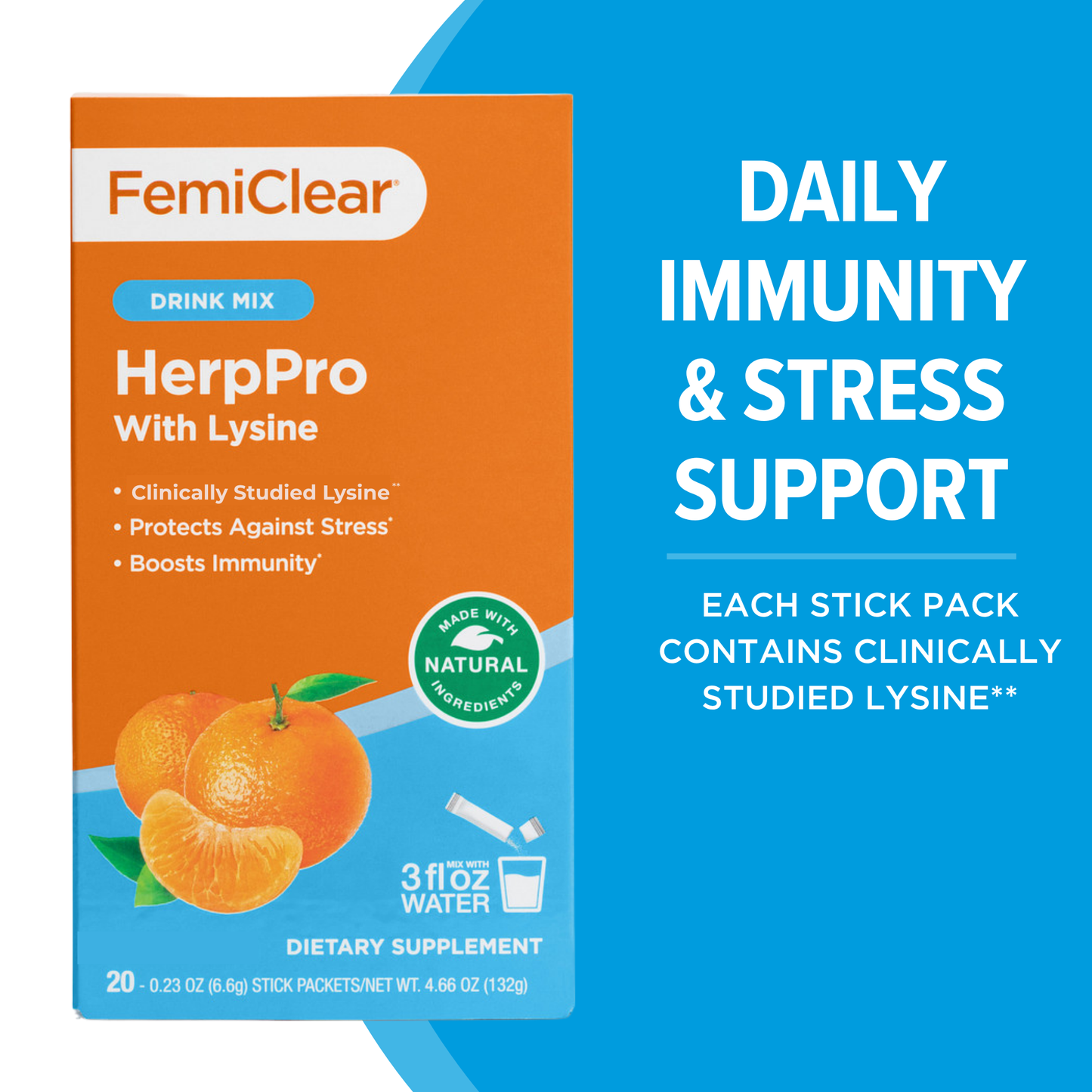 HerpPro Immunity & Stress Support Drink Mix with Lysine