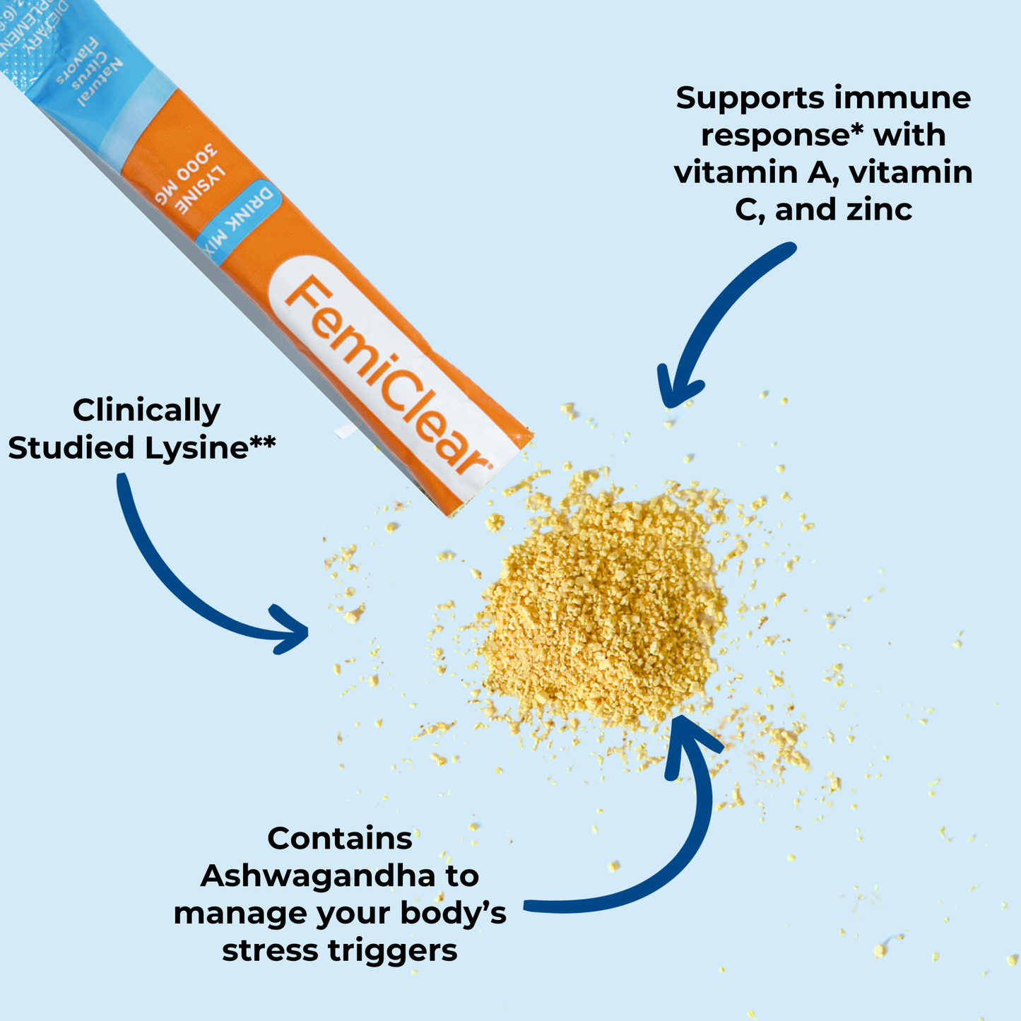 HerpPro Immunity & Stress Support Drink Mix with Lysine
