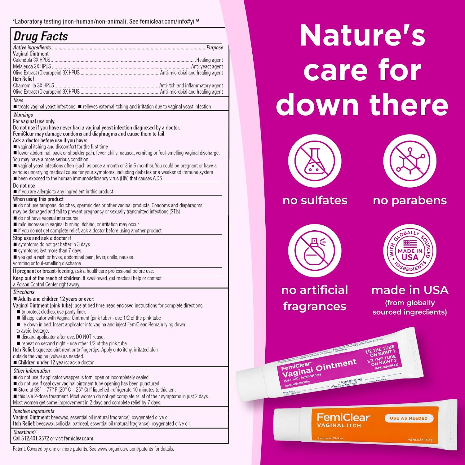 Yeast Infection + Itch Relief - 2 Day Dose | Ointment