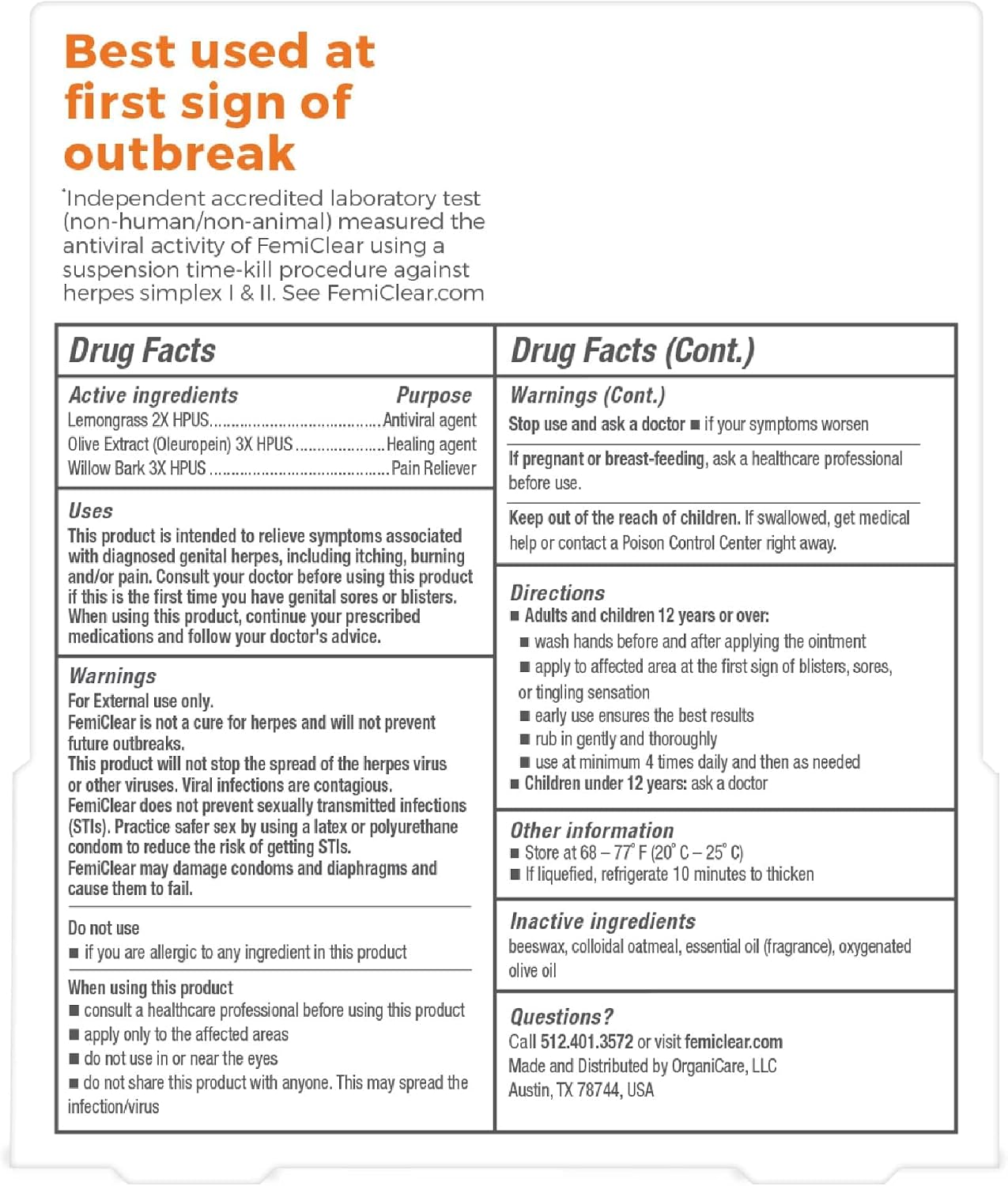 Multi Symptom Relief for Genital Herpes Symptoms