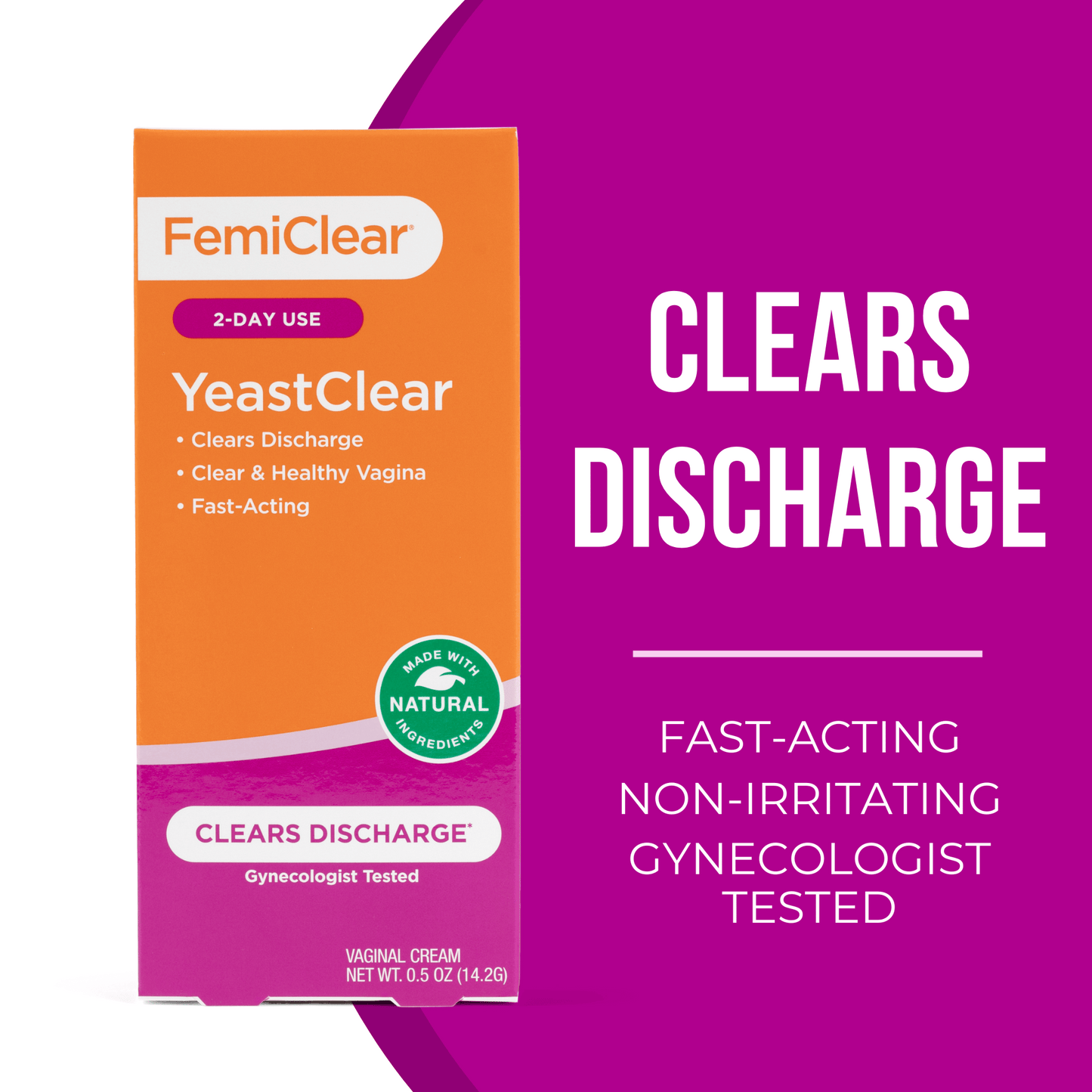 YeastClear for Vaginal Discharge | Cream