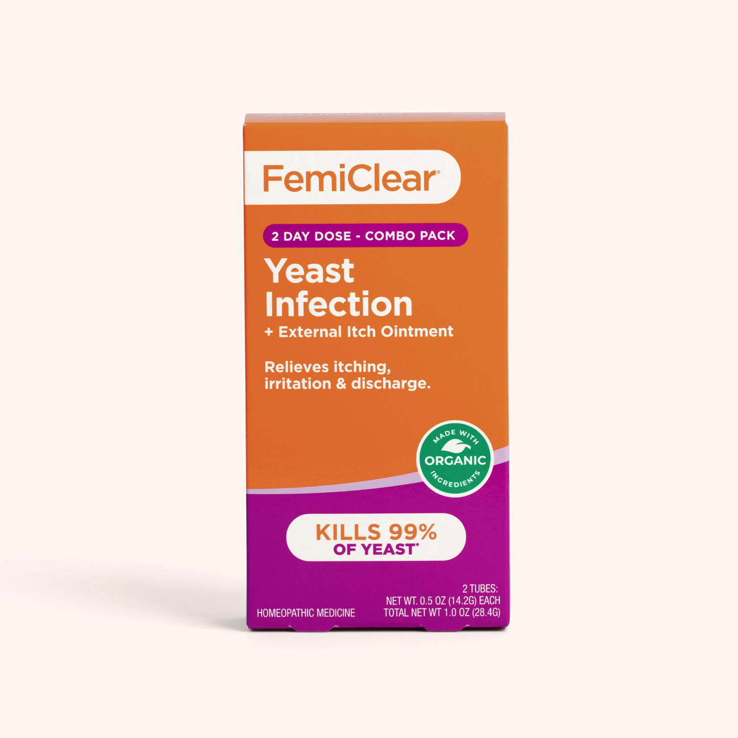 Femclear 2-Day Yeast Infection Symptom Relief| FemiClear®