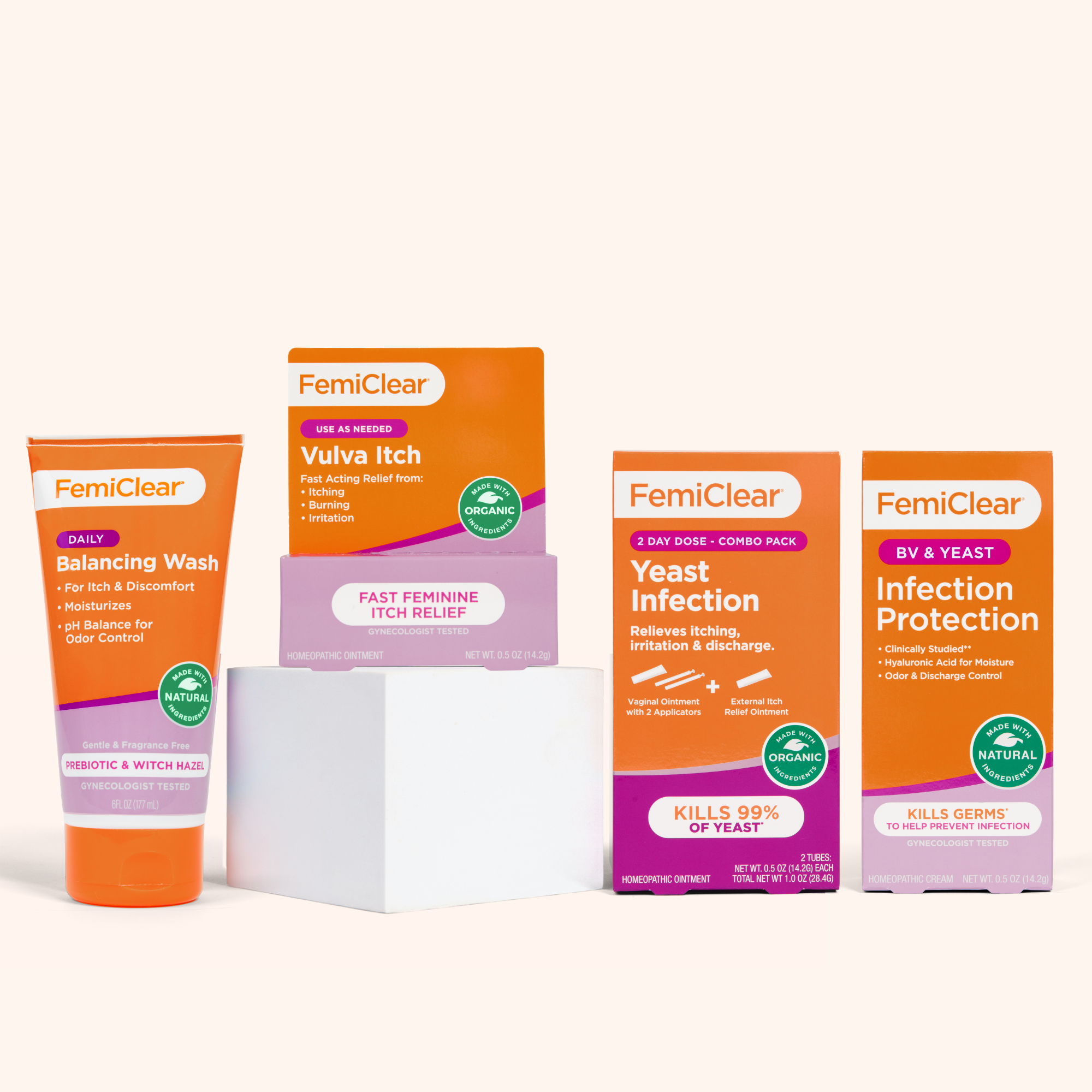 Yeast Infection Relief + Daily Care Kit
