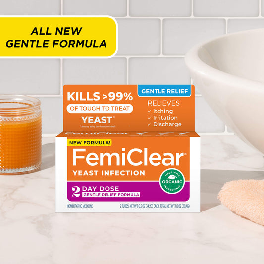 FemiClear Yeast Infection 2 Day Dose Gentle Relief Formula