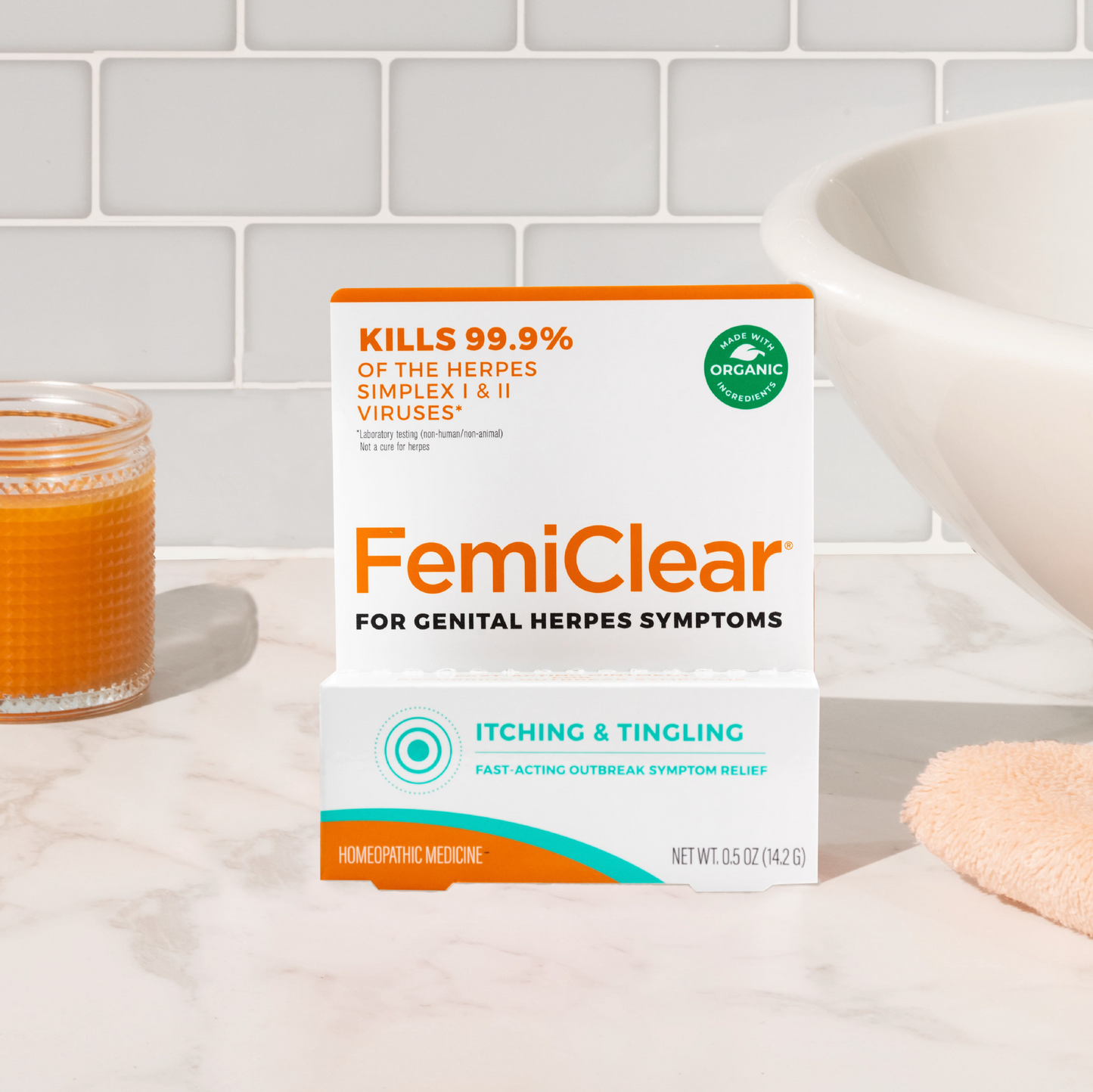 Genital Herpes Multi Symptom Relief + Daily Support Kit | FemiClear®