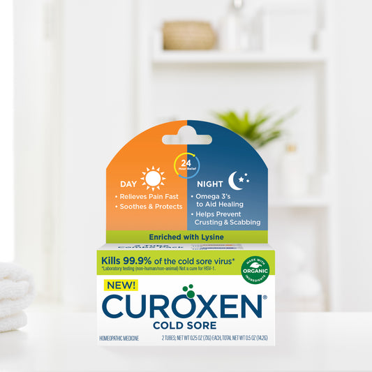 New Curoxen Cold Sore Homeopathic medicine relieves pain fast