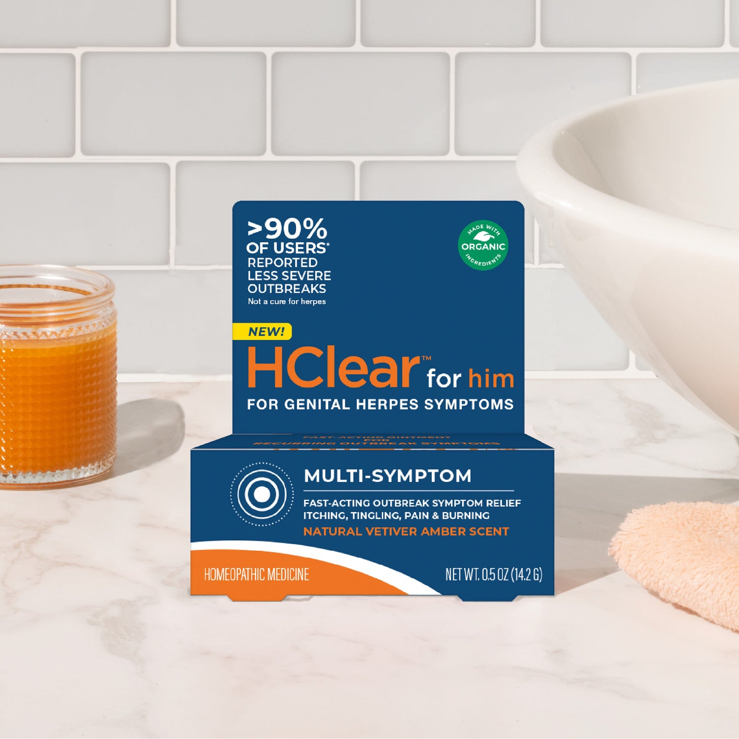 Need a genital herpes cream for men? Try FemiClear topical herpes ointment a male genital herpes symptom reliever.